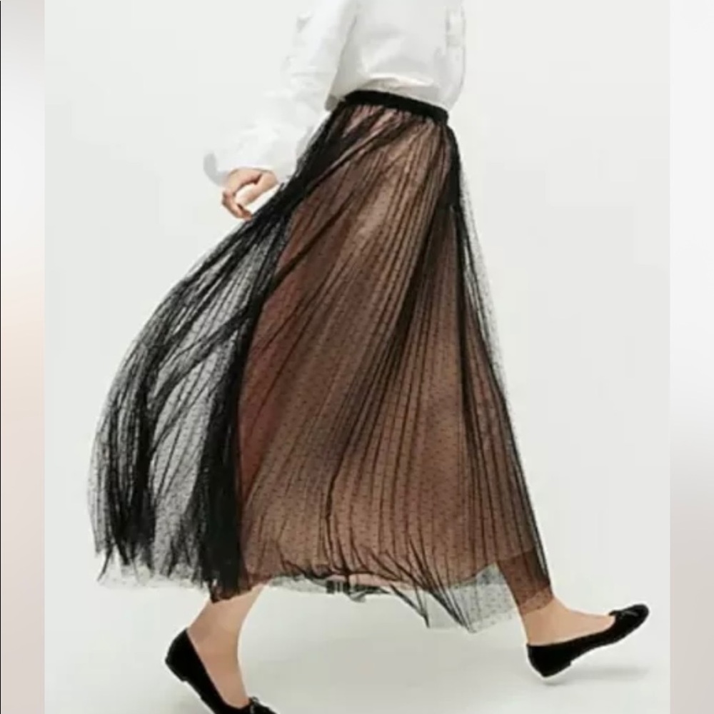 Stunning NWT J Crew Tulle Polka Dot Skirt S 14 (Sold Out at JCrew)